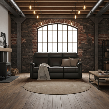 Roberto 3 Seater Leather Recliner Sofa