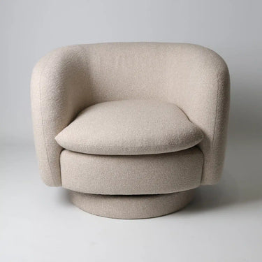 Roko Swivel Armchair – Biscotti at online8 furniture store Auckland