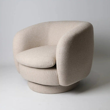 Roko Swivel Armchair – Biscotti at online8 furniture store Auckland