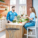 Bar Cart with Stemware Rack | Drinks Trolley at online8 furniture store Auckland