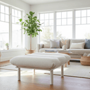 Roma Outdoor Footstool – Beige at Online8 Furniture Auckland NZ