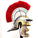 Roman Knight Helmet with Red Hair Plume at online8 furniture store Auckland