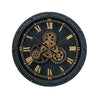 Roman Numeral Wall Clock with Gears at online8 furniture store Auckland