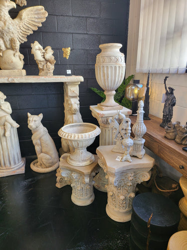 Roman Plinth | Pedestal | Antique Marble at online8 furniture store Auckland