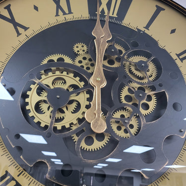 Roman Wall Clock with Gears at online8 furniture store Auckland