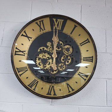 Roman Wall Clock with Gears at online8 furniture store Auckland