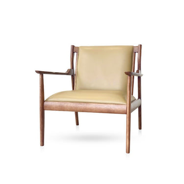 Romano Lather Armchair - Mid Century Modren at online8 furniture store Auckland