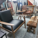 Romano Mid-Century Armchair Black at online8 furniture store Auckland