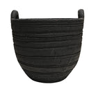 Rona 2 Handle Planter - Coal Black at Online8 Furniture Auckland NZ