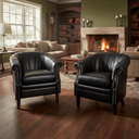 Roosevelt Tub Armchair Belon Black at Online8 Furniture Auckland NZ