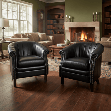 Roosevelt Tub Armchair Belon Black at Online8 Furniture Auckland NZ