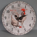 Rooster Clock - 34Cm at online8 furniture store Auckland