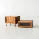 Rosen Bedside Table with Swivel Top at online8 furniture store Auckland