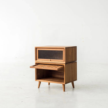 Rosen Bedside Table with Swivel Top at online8 furniture store Auckland