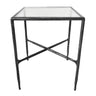 Rosta Side Table - Black/Silver at online8 furniture store Auckland