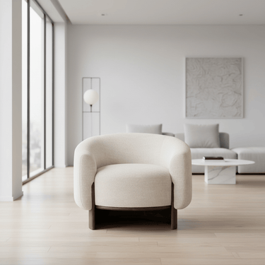 Rotterdam Club Chair - Cream at Online8 Furniture Auckland NZ
