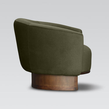Rotterdam Club Chair – Olive Mohair at Online8 Furniture Auckland NZ