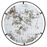 Round Antique Mirror with Metal Frame at online8 furniture store Auckland