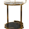 Round Glass & Marble Bar Cart | Drinks Trolley at online8 furniture store Auckland