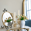 Round Gold Mirror Tray at online8 furniture store Auckland