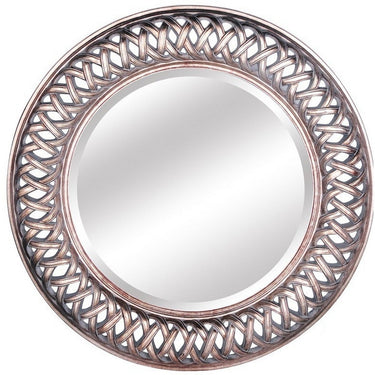 Round Ornate Mirror - Antique Gold at online8 furniture store Auckland