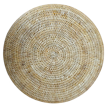 Round Placemat Rattan - Natural 40cm at online8 furniture store Auckland