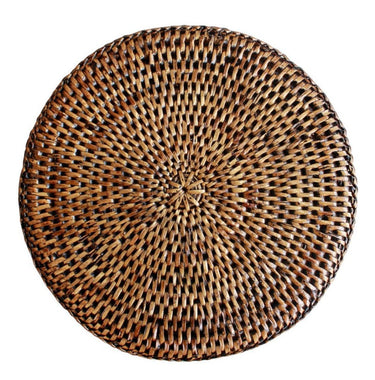 Round Rattan Placemat 28cm at online8 furniture store Auckland