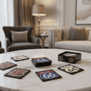 Route 66 Coasters Set/6 at online8 furniture store Auckland