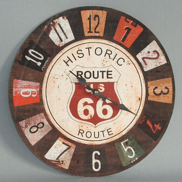 Route 66 Wall Clock at online8 furniture store Auckland