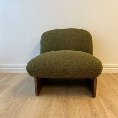 Roux Lounge Chair - Olive at online8 furniture store Auckland