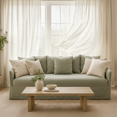 Roxy 3 Seater Sofa - Olive at Online8 Furniture Auckland NZ