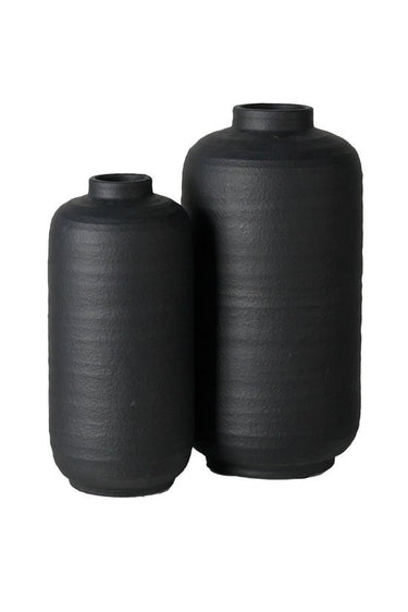 Ruben Modern Black Vase - Large at online8 furniture store Auckland