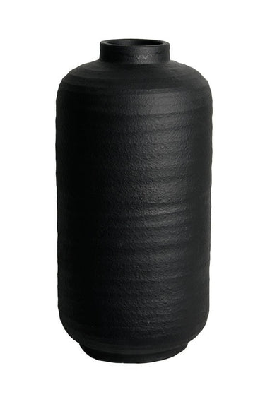 Ruben Modern Black Vase - Large at online8 furniture store Auckland