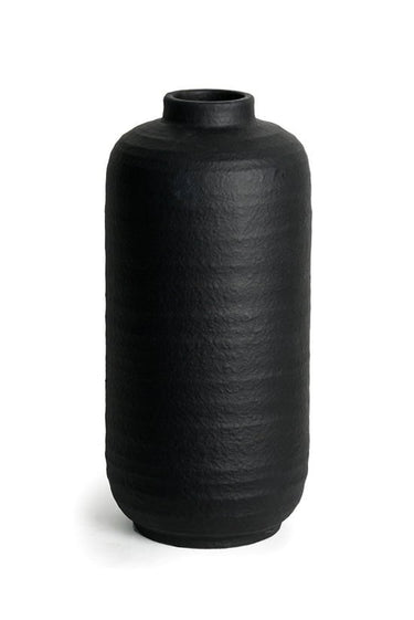 Ruben Modern Black Vase - Small at online8 furniture store Auckland