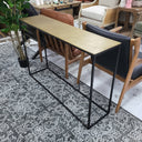 Rumba Console Table - Antique Brass 118cm at online8 furniture store Auckland