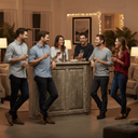 Rustic Bar Unit | Retail Counter at online8 furniture store Auckland