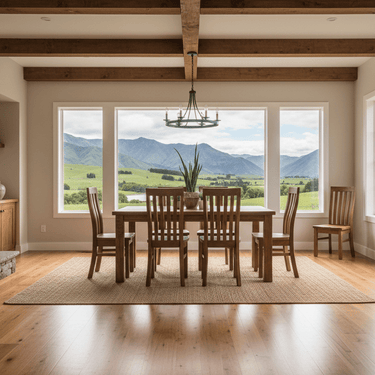 Rustic Country Dining Suite - 6 Seater at online8 furniture store Auckland