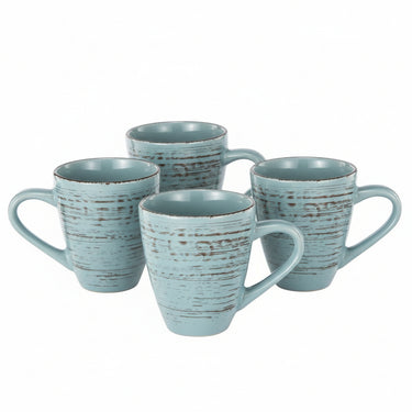 Rustic Fare Mug - Duck Egg S/4 at online8 furniture store Auckland