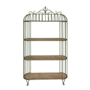 Rustic Metal Large Shelf Unit - 2030mm at online8 furniture store Auckland