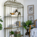 Rustic Metal Large Shelf Unit - 2030mm at online8 furniture store Auckland