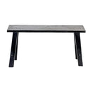 Rustico Reclaimed Teak Bench Medium - Black at online8 furniture store Auckland