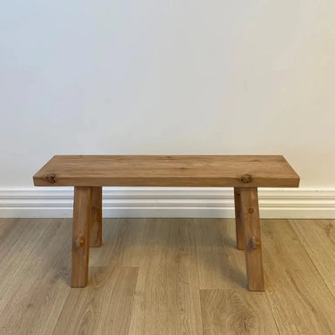 Rustico Reclaimed Teak Bench Medium - Natural at online8 furniture store Auckland