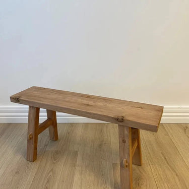 Rustico Reclaimed Teak Bench Medium - Natural at online8 furniture store Auckland