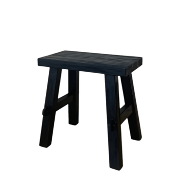 Rustico Reclaimed Teak Side Table - Black at online8 furniture store Auckland