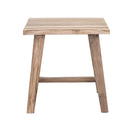 Rustico Reclaimed Teak Side Table - Natural at Online8 Furniture Auckland NZ