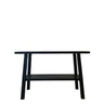 Rustico Reclaimed Wood Console Table - Black at online8 furniture store Auckland