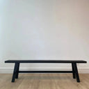Rustico Reclaimed Wood Long Bench - Black at online8 furniture store Auckland