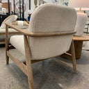 Sable Armchair | Linen Look & Light Oak at Online8 Furniture Auckland NZ