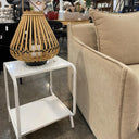 Samui Metal Side Table - White at online8 furniture store Auckland