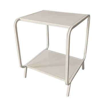 Samui Metal Side Table - White at online8 furniture store Auckland